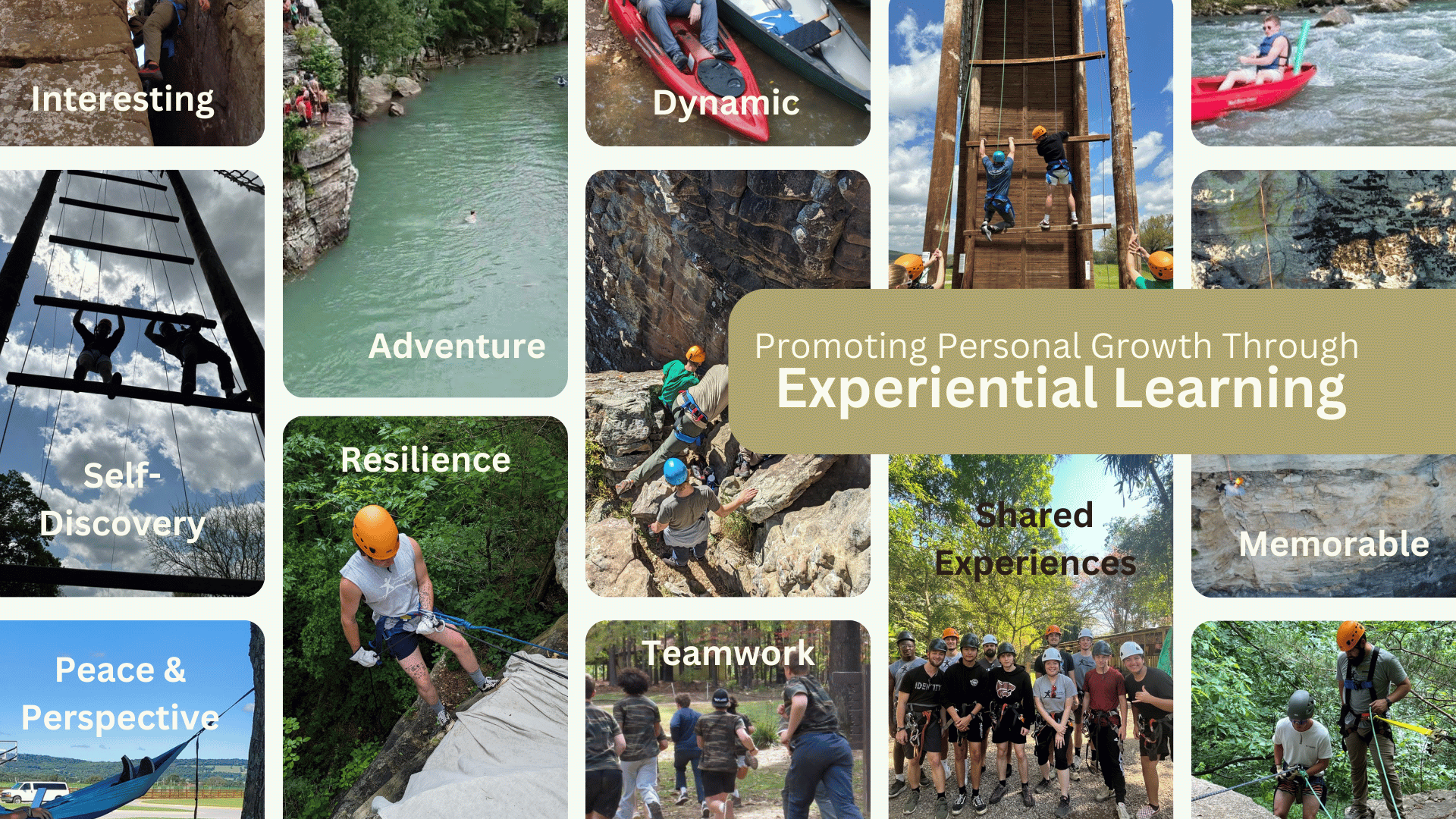 outdoor adventure collage