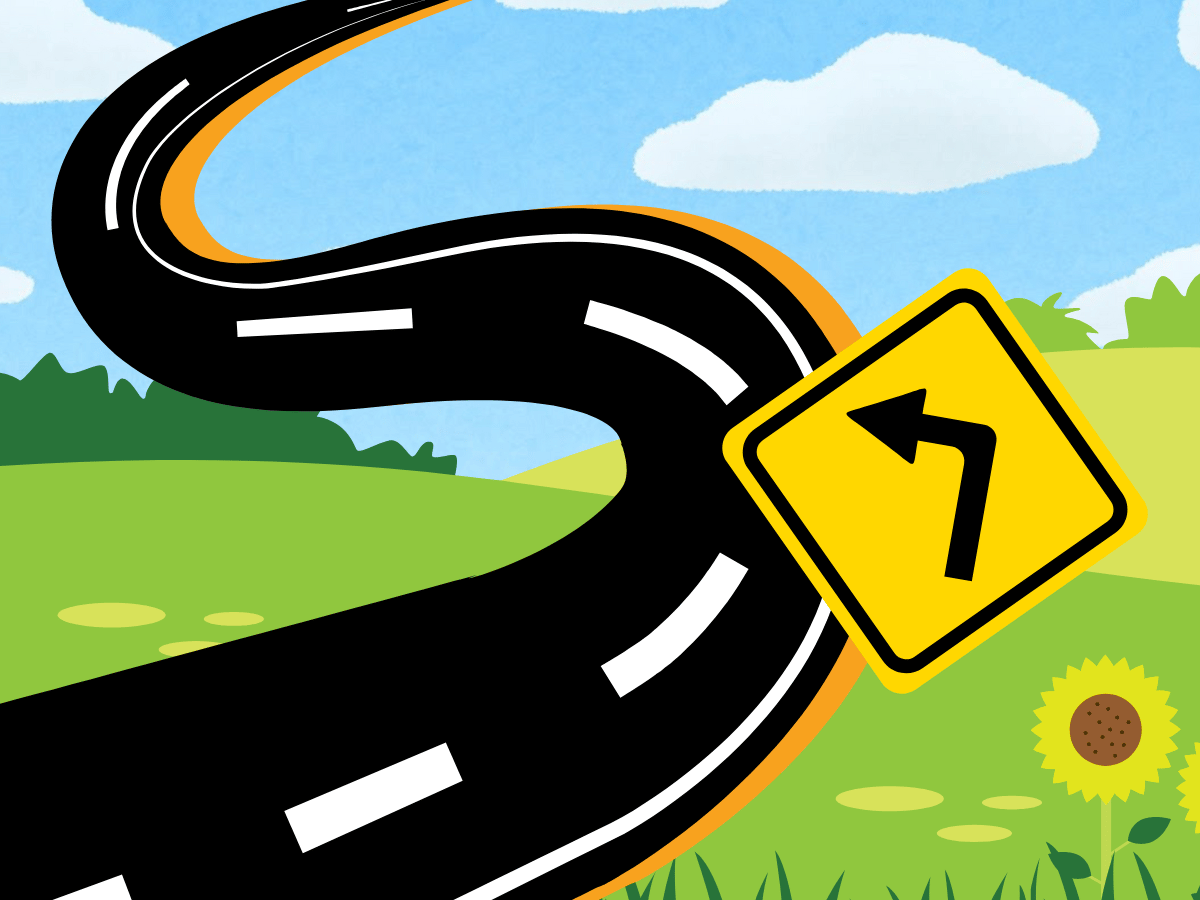 sharp curves illustration